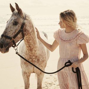 DOEN MALA DRESS in pink (mallow) / Size L